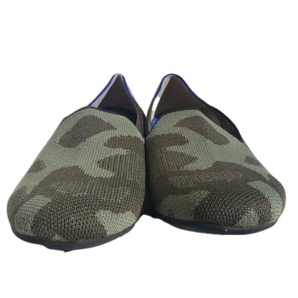 Rothy's The Loafer Women'S Olive Camo Green Round Toe Flat Shoes Sz 11.5 EUC - Picture 4 of 12